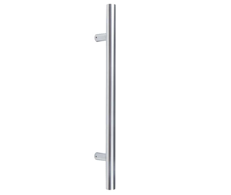 Frelan Hardware Door Furniture Satin Stainless Steel / Pull Handles (Bolt Through) Frelan - Bolt Through Guardsman Pull Handle 600x32mm (400mm Centres) - Grade 304