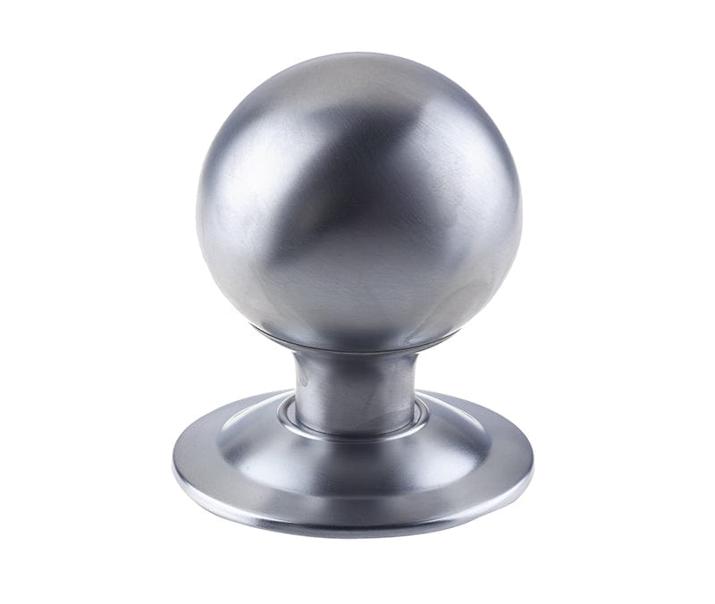 Frelan Hardware Door Furniture Satin Chrome / Round Centre Door Knob Frelan - Bromley Centre Door Knob - Satin Chrome