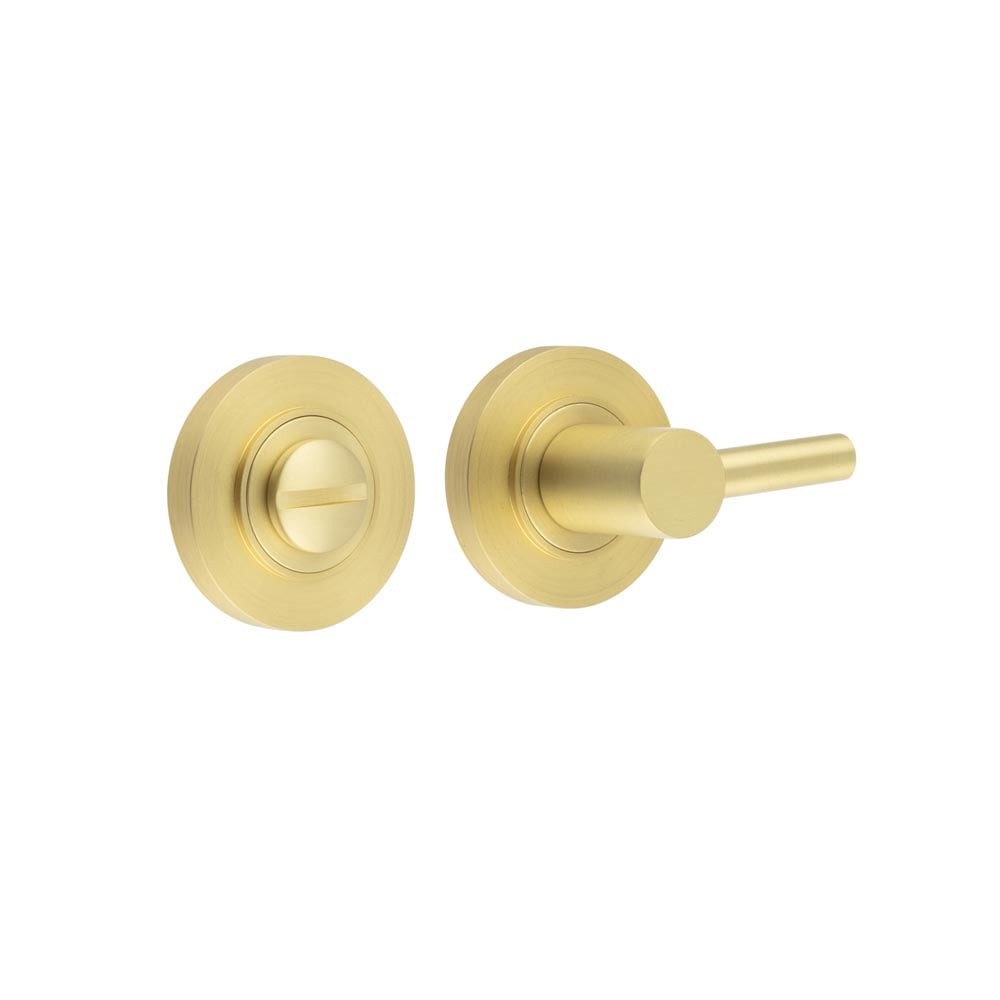 Frelan Hardware Door Furniture Satin Brass Frelan - Burlington Easy Turn & Release Plain Rose Satin Brass