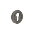 Frelan Hardware Door Furniture Dark Bronze / Euro Profile Escutcheons Frelan - Burlington Euro Profile Escutcheons Chamfered Rose Dark Bronze