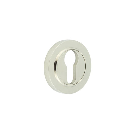 Frelan Hardware Door Furniture Polished Nickel / Euro Profile Escutcheons Frelan - Burlington Euro Profile Escutcheons Plain Rose Polished Nickel