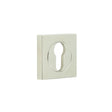Frelan Hardware Door Furniture Polished Nickel / Euro Profile Escutcheons Frelan - Burlington Euro Profile Escutcheons Square Plain Rose Polished Nickel