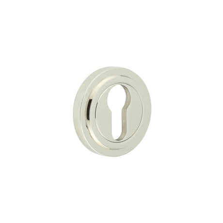 Frelan Hardware Door Furniture Polished Nickel / Euro Profile Escutcheons Frelan - Burlington Euro Profile Escutcheons Stepped Rose Polished Nickel