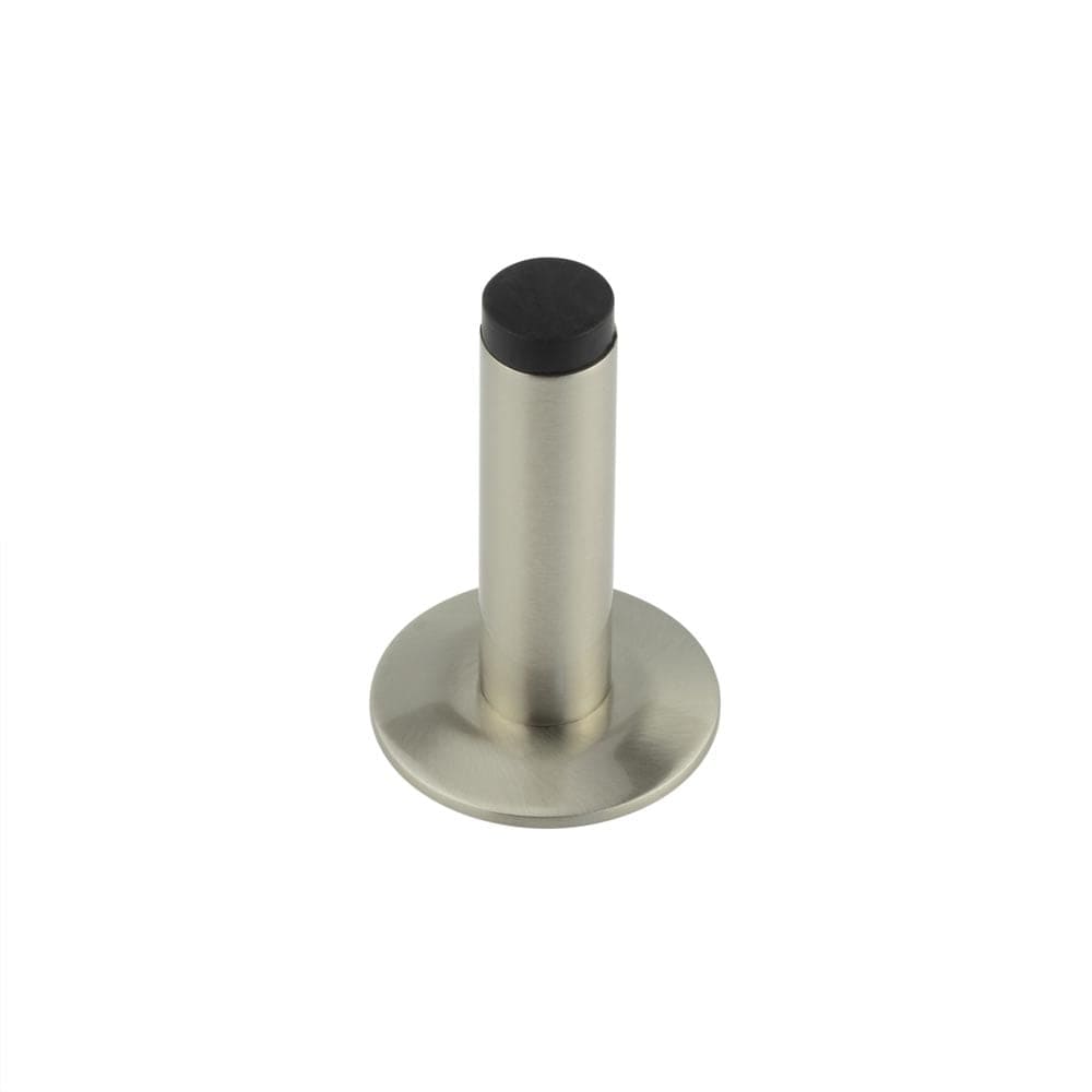 Frelan Hardware Door Furniture Satin Nickel Frelan - Burlington Plain Wall Mounted Door Stops Chamfered Rose Satin Nickel