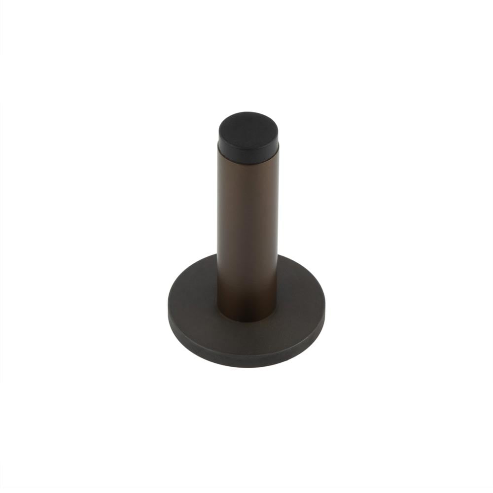 Frelan Hardware Door Furniture Dark Bronze Frelan - Burlington Plain Wall Mounted Door Stops Plain Rose Dark Bronze