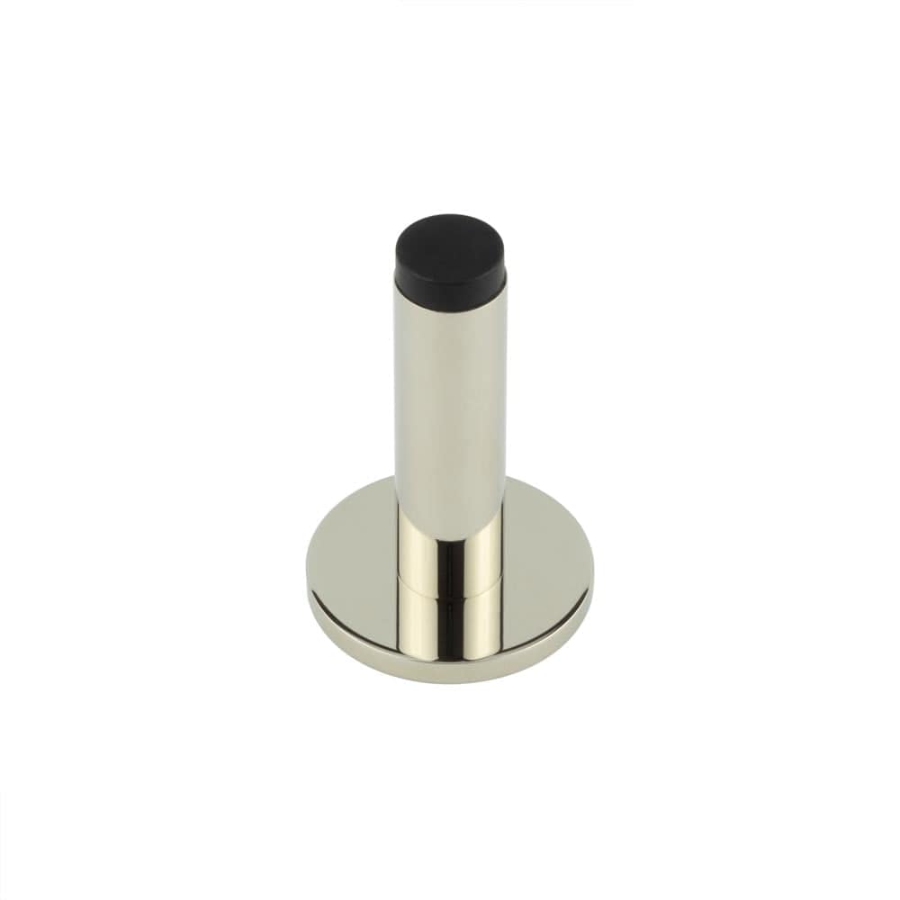 Frelan Hardware Door Furniture Polished Nickel Frelan - Burlington Plain Wall Mounted Door Stops Plain Rose Polished Nickel