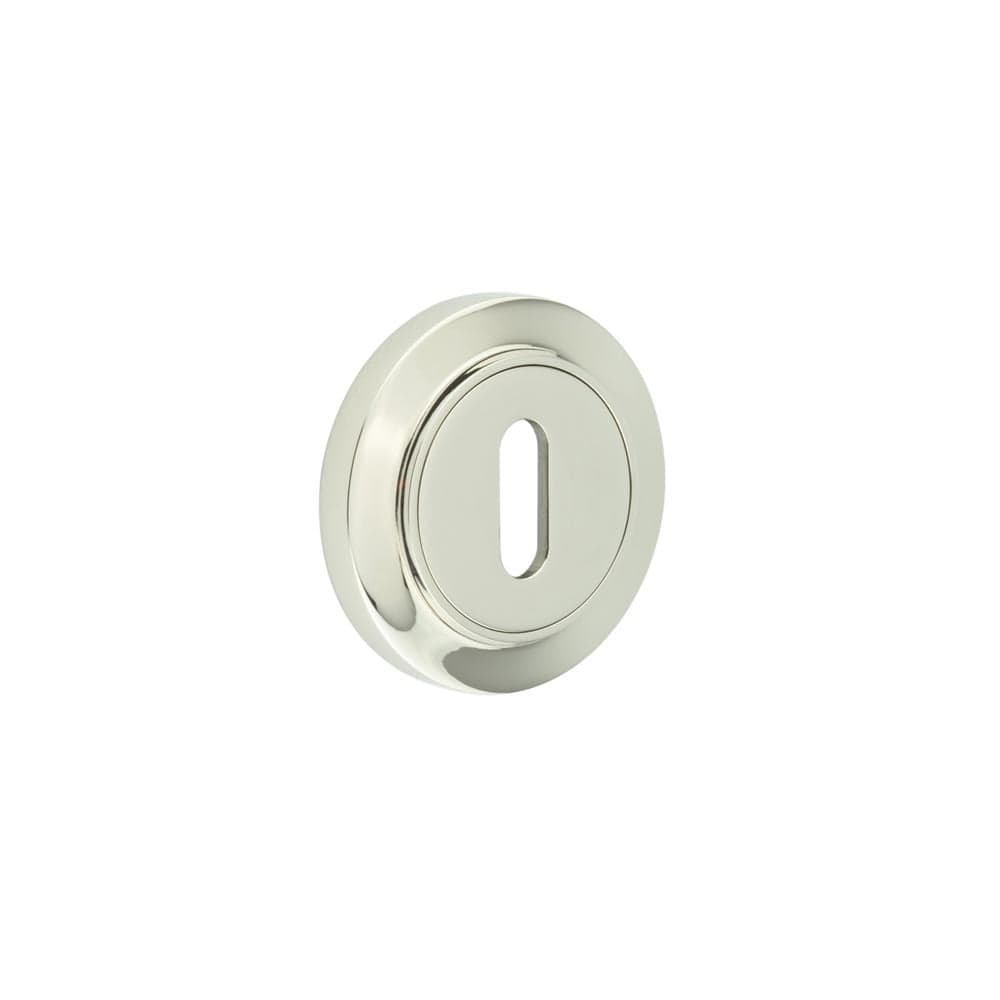 Frelan Hardware Door Furniture Polished Nickel Frelan - Burlington Standard Keyway Escutcheons Chamfered Rose Polished Nickel