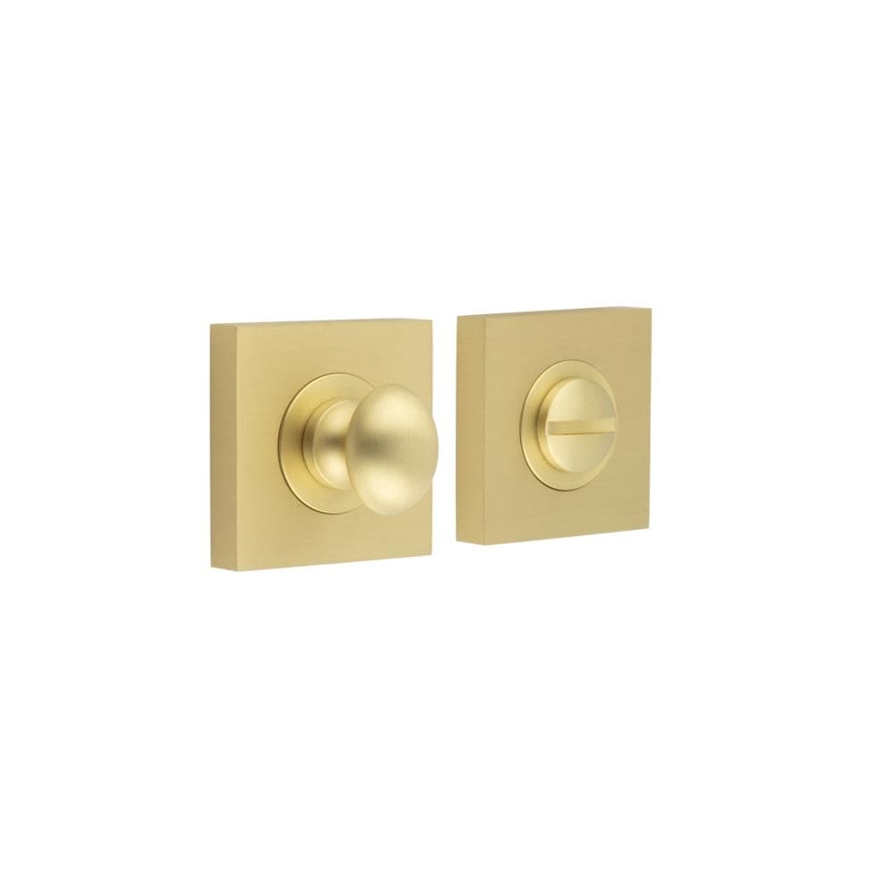Frelan Hardware Door Furniture Satin Brass Frelan - Burlington Turns & Releases Inner 1 Square Plain Rose Satin Brass