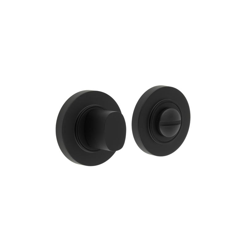 Frelan Hardware Door Furniture Black Frelan - Burlington Turns & Releases Inner 3 Plain Rose Black