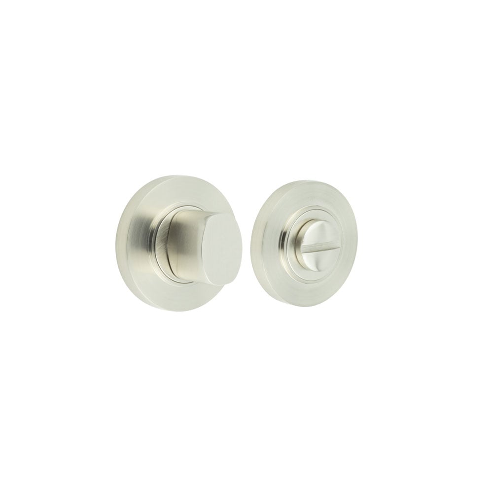Frelan Hardware Door Furniture Satin Nickel Frelan - Burlington Turns & Releases Inner 3 Plain Rose Satin Nickel