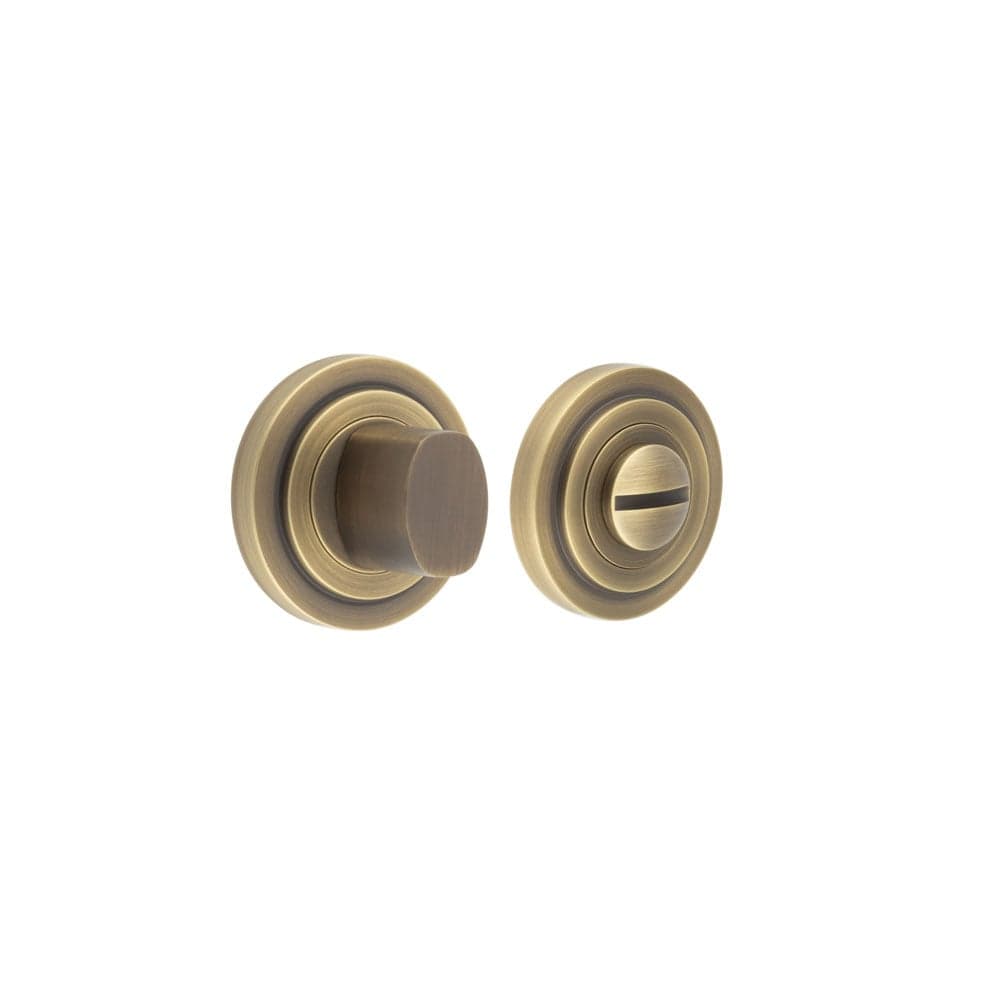 Frelan Hardware Door Furniture Antique Brass Frelan - Burlington Turns & Releases Inner 3 Stepped Rose Antique Brass