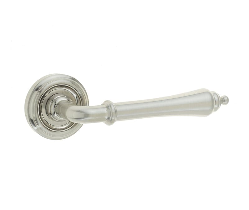 Frelan Hardware Door Furniture Satin Nickel / Round Rose Frelan - Camille Levers on Round Rose - Satin Nickel