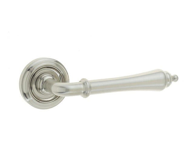 Frelan Hardware Door Furniture Satin Nickel / Round Rose Frelan - Camille Levers on Round Rose - Satin Nickel