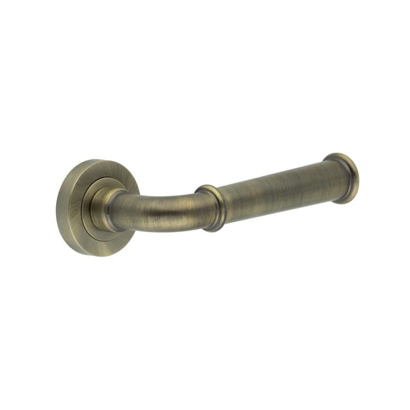 Frelan Hardware Door Furniture Antique Brass / Round Rose Frelan - Classic Lever on Round Rose - Antique Brass