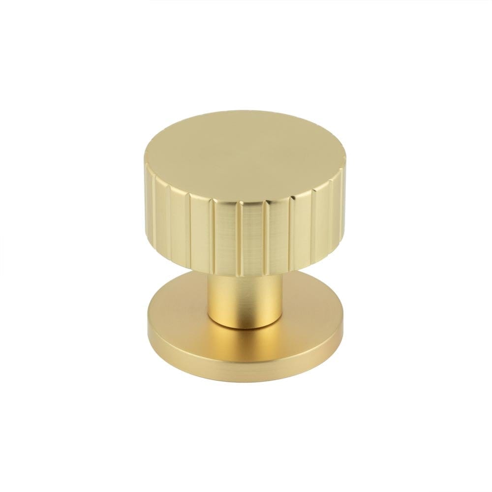 Frelan Hardware Door Furniture Satin Brass / Mortice Knobs Frelan - Cog Mortice Door Knobs - Satin Brass