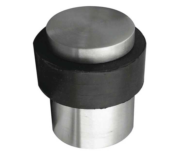 Frelan Hardware Door Furniture Satin Stainless Steel / Floor Door Stop Frelan - Cylinder Door Stop - Grade 304 Satin Stainless Steel