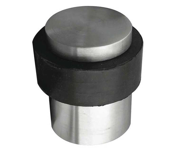 Frelan Hardware Door Furniture Satin Stainless Steel / Floor Door Stop Frelan - Cylinder Door Stop - Grade 304 Satin Stainless Steel
