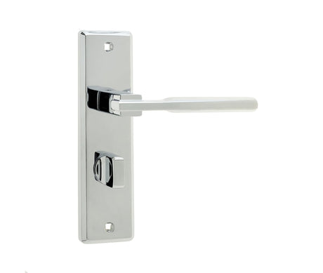 Frelan Hardware Door Furniture Polished Chrome / Bathroom Lock Handles Frelan - DELTA BATHROOM PC