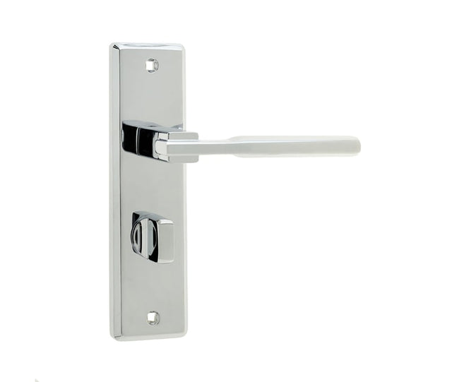 Frelan Hardware Door Furniture Polished Chrome / Bathroom Lock Handles Frelan - DELTA BATHROOM PC
