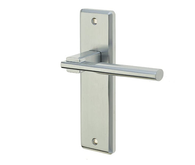 Frelan Hardware Door Furniture Satin Chrome / Latch Handles Frelan - DELTA LATCH FURNITURE SC