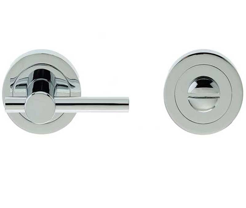 Frelan Hardware Door Furniture Polished Chrome / Easy Turn & Release Frelan - Easy Bathroom Turn & Release without Indicator - Polished Chrome