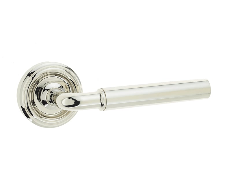 Frelan Hardware Door Furniture Polished Nickel / Round Rose Frelan - Elise Levers on Round Rose - Polished Nickel