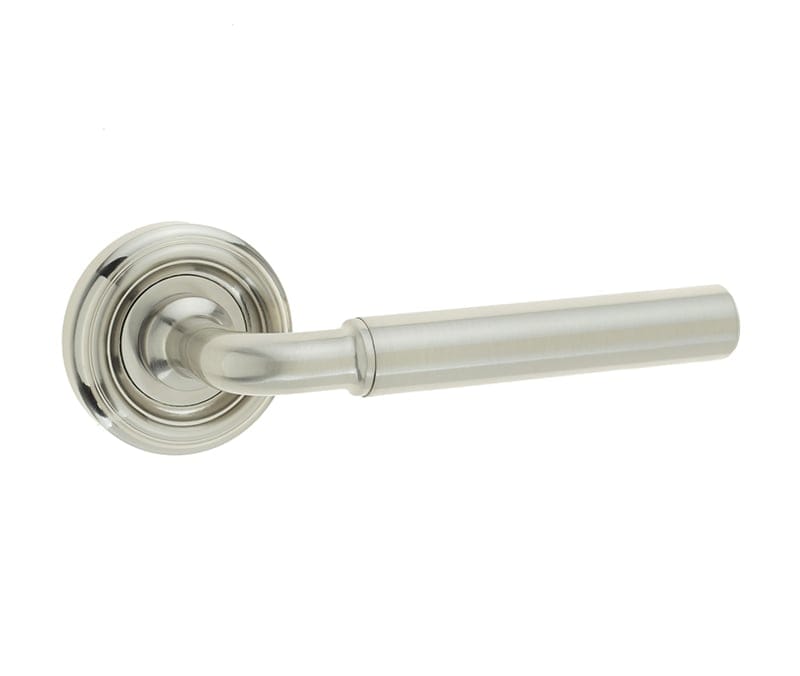Frelan Hardware Door Furniture Satin Nickel / Round Rose Frelan - Elise Levers on Round Rose - Satin Nickel