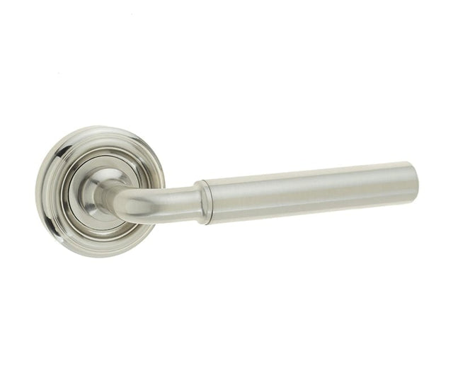 Frelan Hardware Door Furniture Satin Nickel / Round Rose Frelan - Elise Levers on Round Rose - Satin Nickel