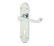 Frelan Hardware Door Furniture Polished Chrome / Std. Lock Handles Frelan - Epsom Standard Lock Handles on Backplates - Polished Chrome