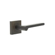 Frelan Hardware Door Furniture Dark Bronze Frelan - Fitzrovia Door Handles Square Plain Rose Dark Bronze