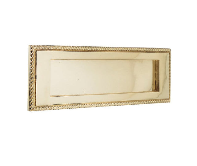 Frelan Hardware Door Furniture Polished Brass / Letter Plates Frelan - Georgian Letter Plate 250x76mm - Polished Brass