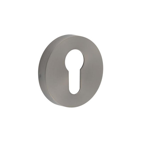 Frelan Hardware Door Furniture Gun Metal / Euro Profile Escutcheons Frelan - GM Euro Profile Escutcheon PVD 52x8mm
