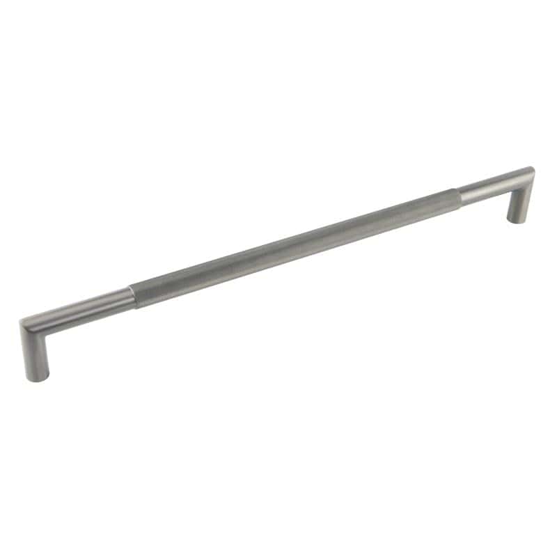 Frelan Hardware Door Furniture Gun Metal / Pull Handles (Bolt Through) Frelan - GM Mitred Diamond Knurled Pull Handle 600x25mm B/T 316g PVD
