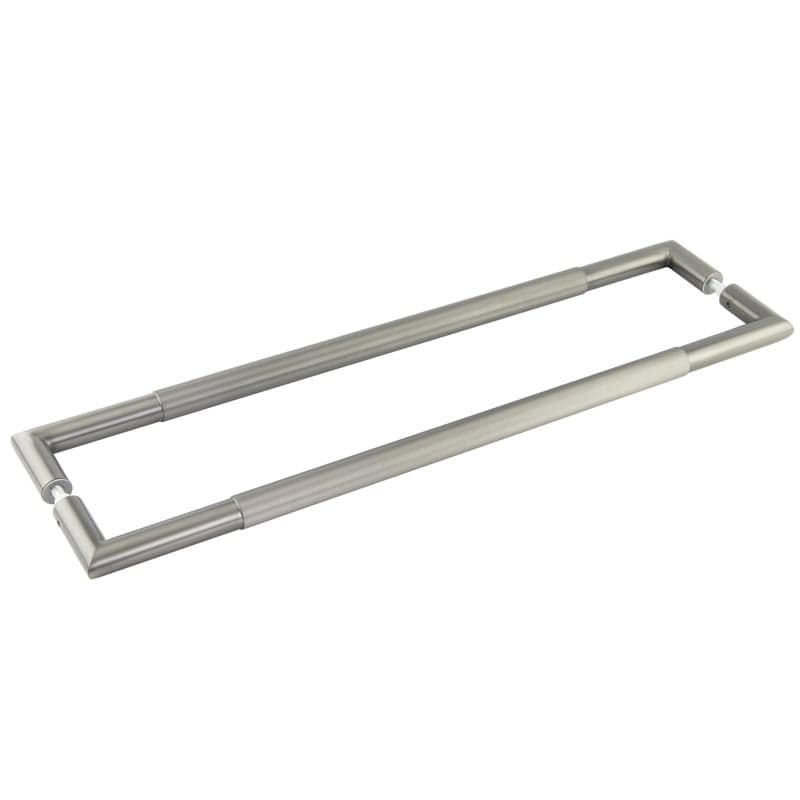 Frelan Hardware Door Furniture Gun Metal / Back to Back Fixing Pack Frelan - GM Mitred Linear Knurled Pull Handle 600x25mm B/B 316g PVD