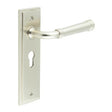 Frelan Hardware Door Furniture Satin Nickel / Euro Profile Lock Handles Frelan - Highgate Door Handle Euro Backplate Satin Nickel