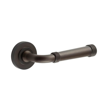 Frelan Hardware Door Furniture Dark Bronze Frelan - Highgate Door Handles Plain Rose Dark Bronze