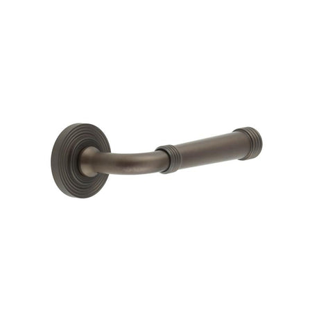 Frelan Hardware Door Furniture Dark Bronze Frelan - Highgate Door Handles Reeded Rose Dark Bronze