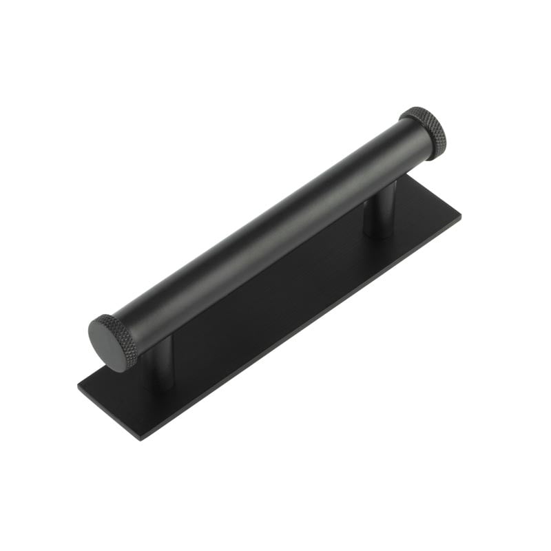 Frelan Hardware Cabinet Hardware Black / Cabinet Pull Handles Frelan - Hoxton Wenlock Cabinet Handles 96mm Ctrs Plain Backplate Matt Black