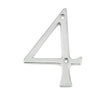 Frelan Hardware Door Furniture Satin Chrome / Numerals / 4 Frelan - JNSC/4 75MM SCREWFIX NUMERAL