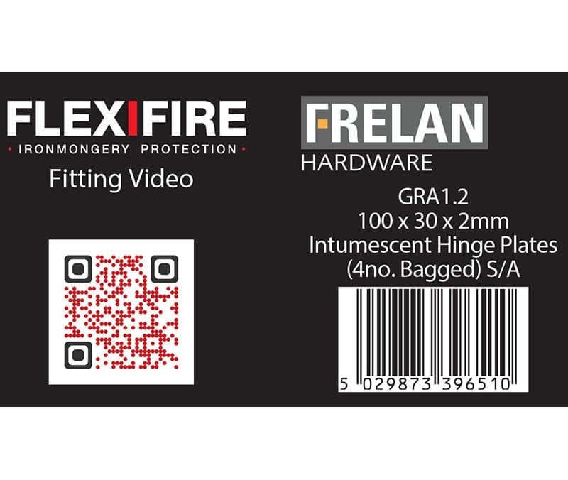 Frelan Hardware Accessories Default Title / Hinge Intumescent Kits Frelan - Kit for 102mm square hinges pack of 4 60 minute 2mm
