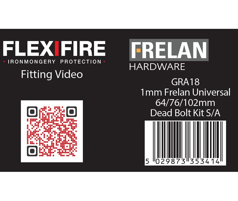 Frelan Hardware Accessories Default Title / Dead Bolt Intumescent Kits Frelan - Kit for HD dead bolts 64/76&102mm 30 minute 1mm