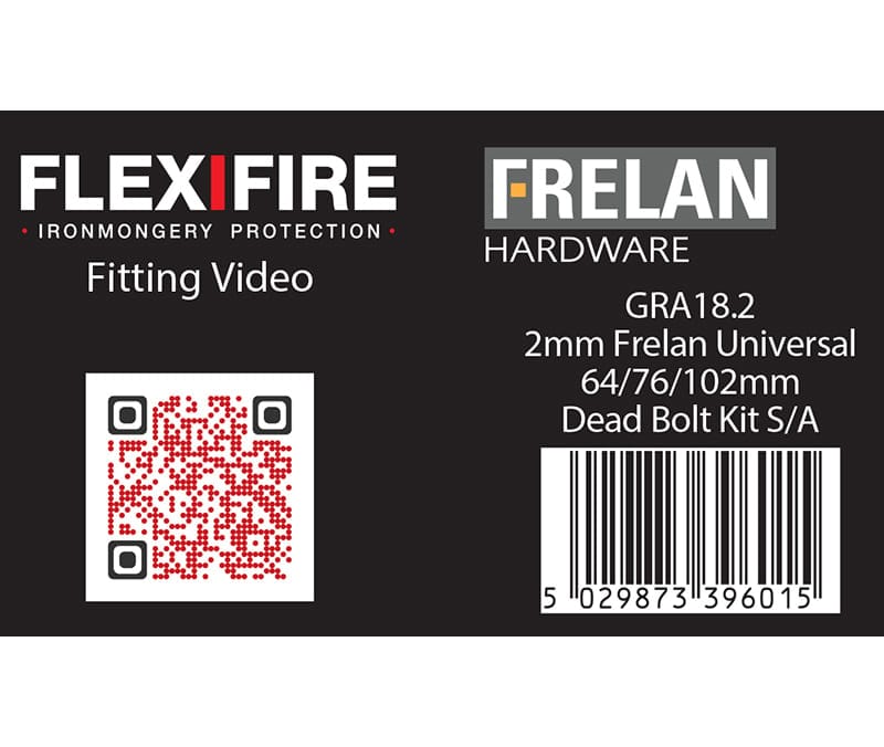 Frelan Hardware Accessories Default Title / Dead Bolt Intumescent Kits Frelan - Kit for HD dead bolts 64/76&102mm 60 minute 2mm