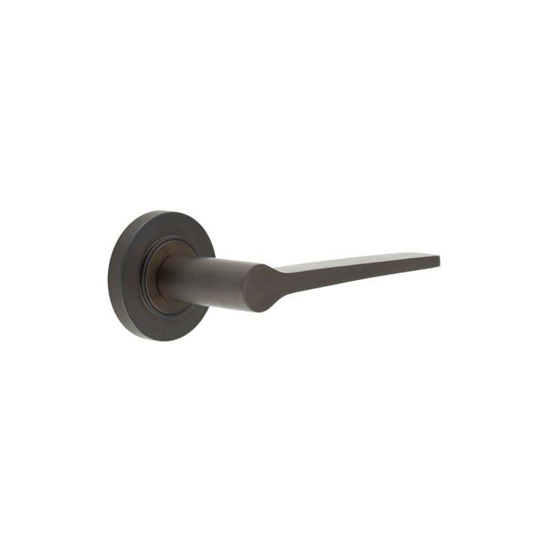 Frelan Hardware Door Furniture Dark Bronze Frelan - Knightsbridge Door Handle on Plain Rose Dark Bronze