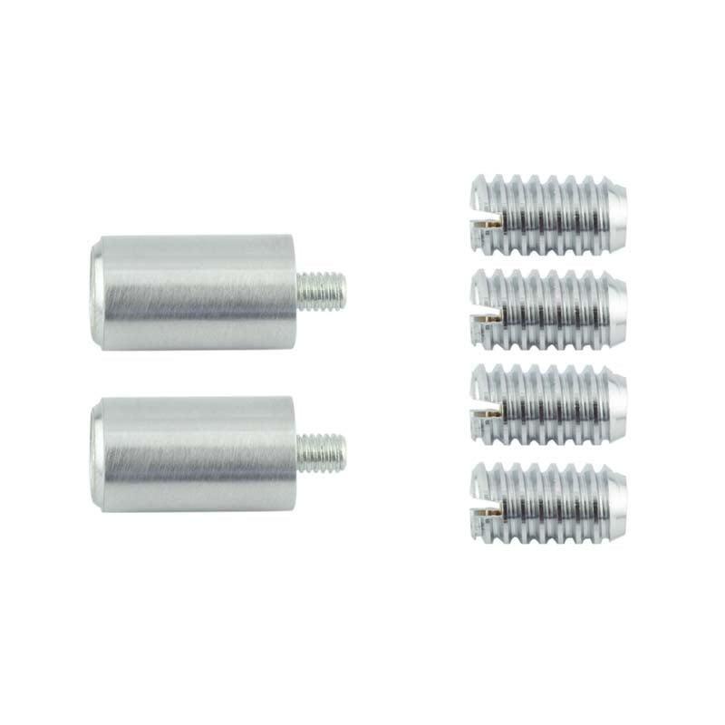 Frelan Hardware Window Furniture Satin Chrome / Locking Sash Stops Frelan - Locking Sash Stops c/w 4 x Screws & 2 Barrels - Satin Chrome