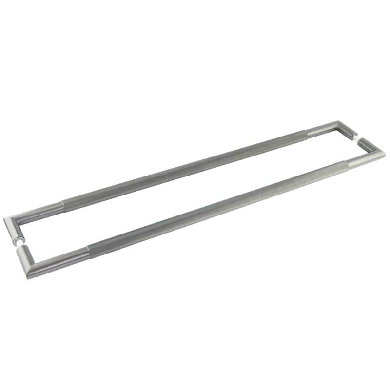 Frelan Hardware Door Furniture Gun Metal / Back to Back Fixing Pack Frelan - MB Mitred Diamond Knurled Pull Handle 800x25mm B/B 316g PVD