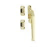 Frelan Hardware Window Furniture Polished Brass / No / Night Vent Frelan - Modern Night Vent Non Lockable Casement Fastener - Polished Brass