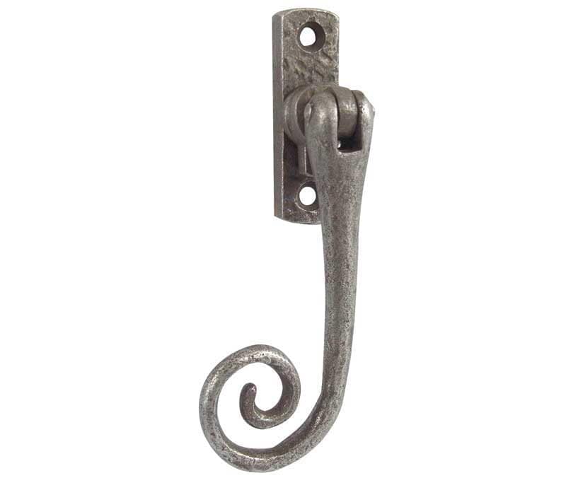 Frelan Hardware Window Furniture Pewter Frelan - Monkey Tail Locking Espag. Fasteners Left Hand - Pewter