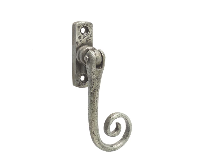 Frelan Hardware Window Furniture Pewter Frelan - Monkey Tail Locking Espag. Fasteners Right Hand - Pewter