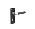 Frelan Hardware Door Furniture Black / Std. Lock Handles Frelan - Nero T-Bar Door Handles on Lockplate