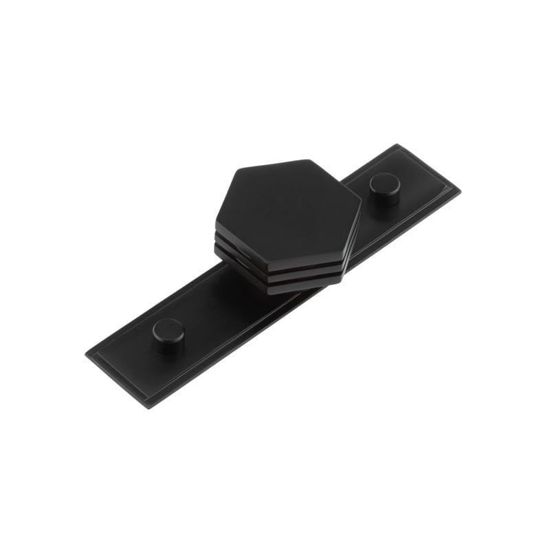 Frelan Hardware Cabinet Hardware Black / Cabinet Knobs Frelan - Nile Cupboard Knobs 40mm Stepped Matt Black